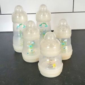 MAM bottles (5 count sold together)